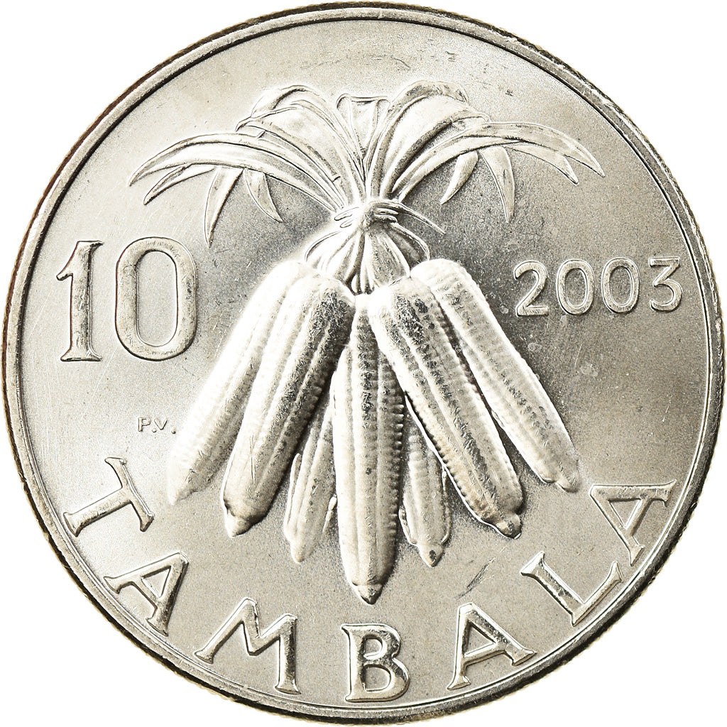 Coin, Malawi, 10 Tambala, 2003, MS(65-70), Nickel plated steel, KM:27