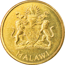 Coin, Malawi, Kwacha, 2004, AU(50-53), Brass plated steel, KM:65