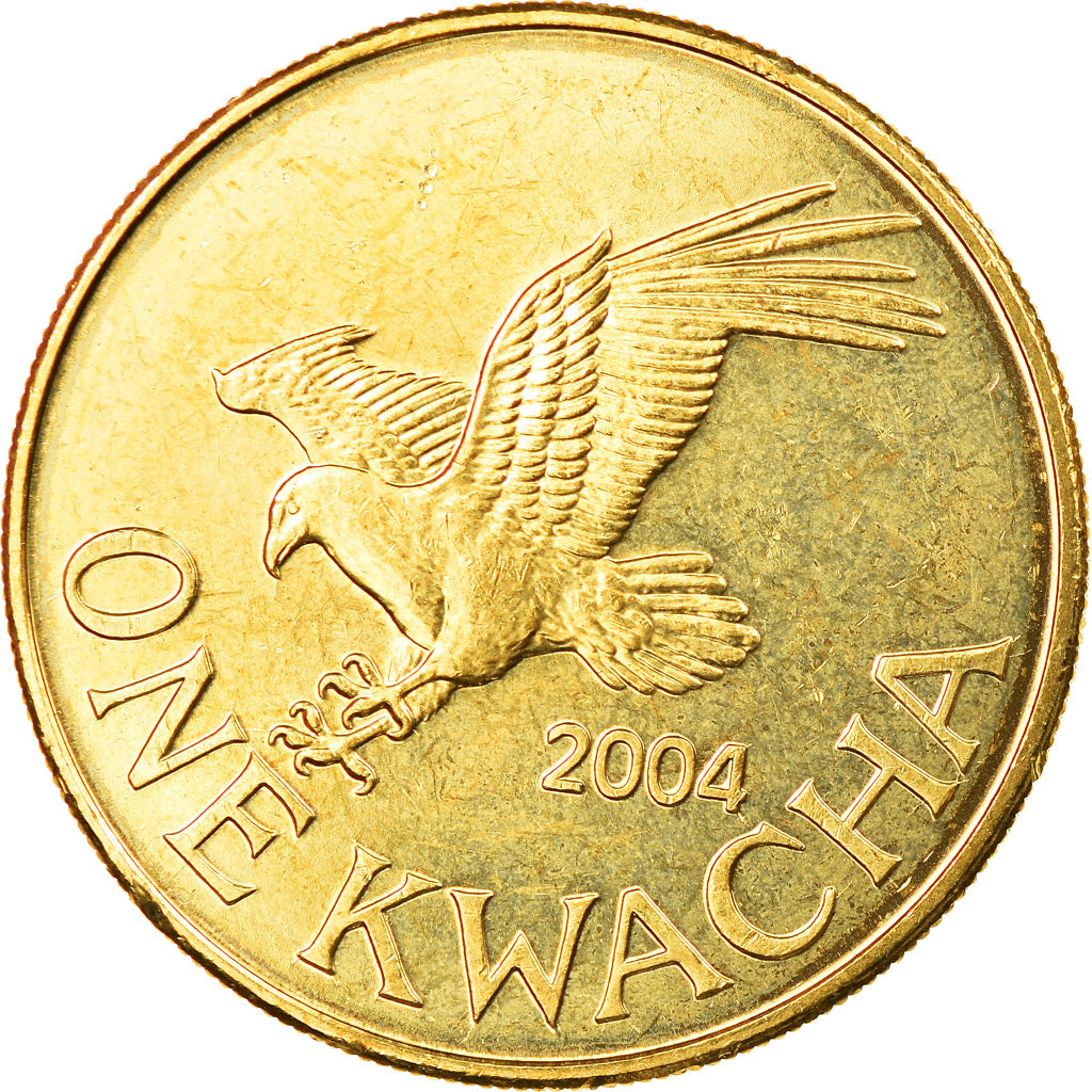 Coin, Malawi, Kwacha, 2004, AU(50-53), Brass plated steel, KM:65