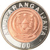 Coin, Rwanda, 100 Francs, 2007, British Royal Mint, MS(63), Bi-Metallic, KM:32