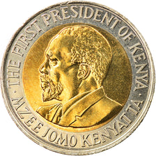 Coin, Kenya, 5 Shillings, 2005, British Royal Mint, MS(63), Bi-Metallic, KM:37.1