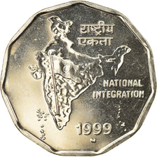 Moneta, REPUBBLICA DELL’INDIA, 2 Rupees, 1999, FDC, Rame-nichel, KM:121.3