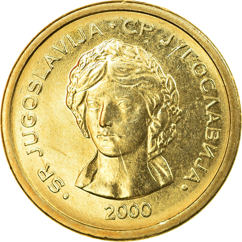 Coin, Yugoslavia, 50 Para, 2000, Belgrade, MS(63), Brass, KM:179