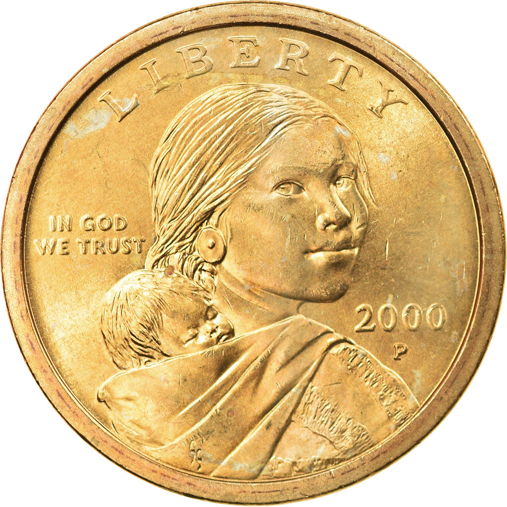 Coin, United States, Dollar, 2000, U.S. Mint, Philadelphia, MS(63), Silver
