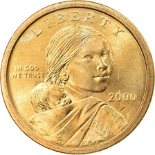 Coin, United States, Dollar, 2000, U.S. Mint, Philadelphia, MS(63), Silver