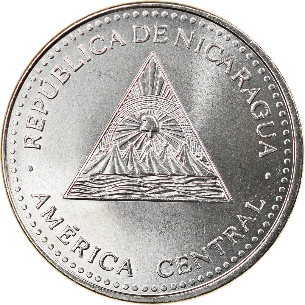 Coin, Nicaragua, Cordoba, 2007, MS(63), Nickel Clad Steel, KM:101