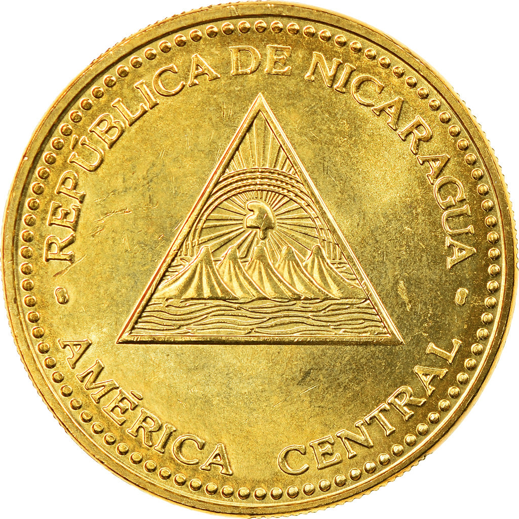 Moneta, Nicaragua, 25 Centavos, 2007, British Royal Mint, BB+, Acciaio placcato