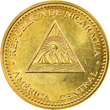 Moneta, Nicaragua, 25 Centavos, 2007, British Royal Mint, BB+, Acciaio placcato