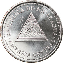 Coin, Nicaragua, 50 Centavos, 1997, MS(63), Nickel Clad Steel, KM:88