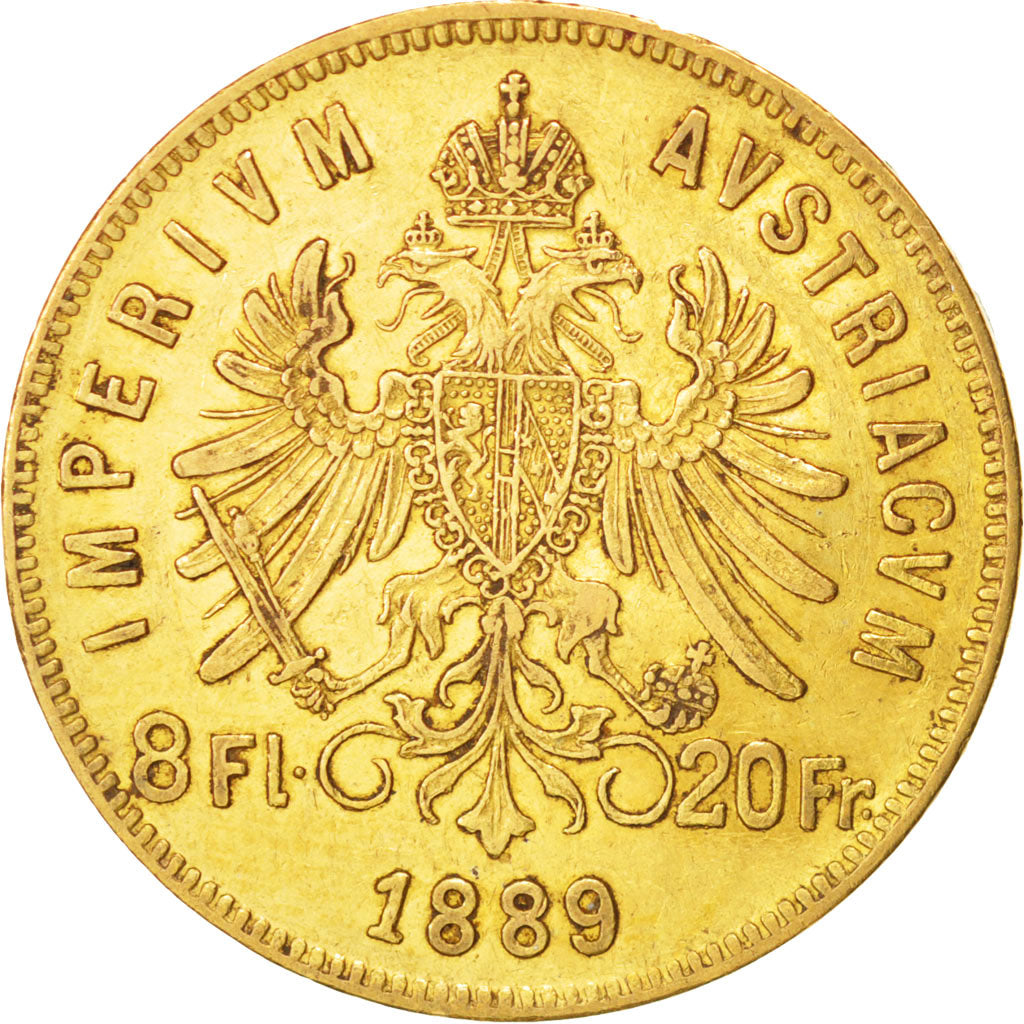 Autriche, Franz Joseph I, 8 Florins-20 Francs, 1889, SUP, Or, KM:2269