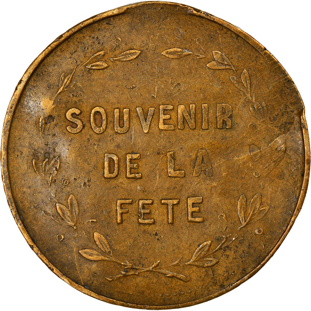 France, Médaille, Souvenir de la Fête, Arts & Culture, TB, Laiton
