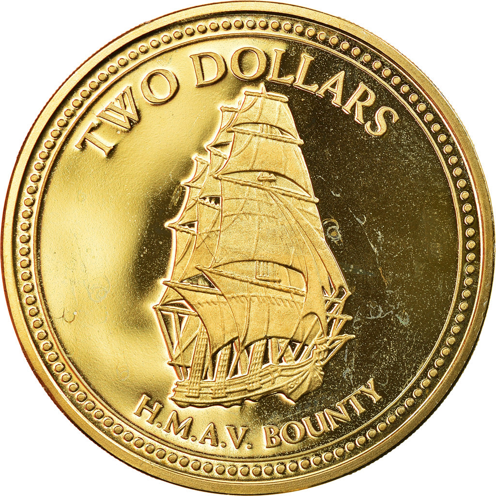 Münze, PITCAIRN ISLANDS, Elizabeth II, 2 Dollars, 2010, New Zealand, STGL