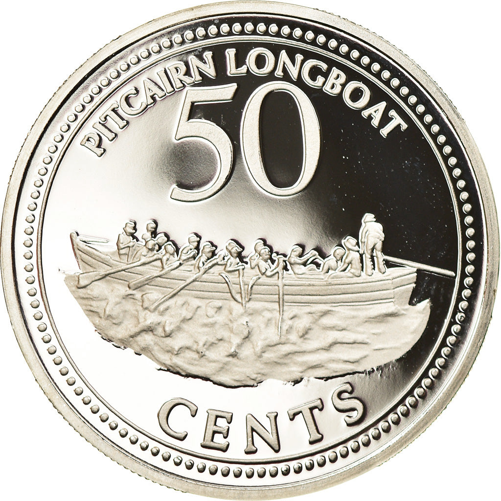 Coin, PITCAIRN ISLANDS, Elizabeth II, 50 Cents, 2010, New Zealand, MS(65-70)