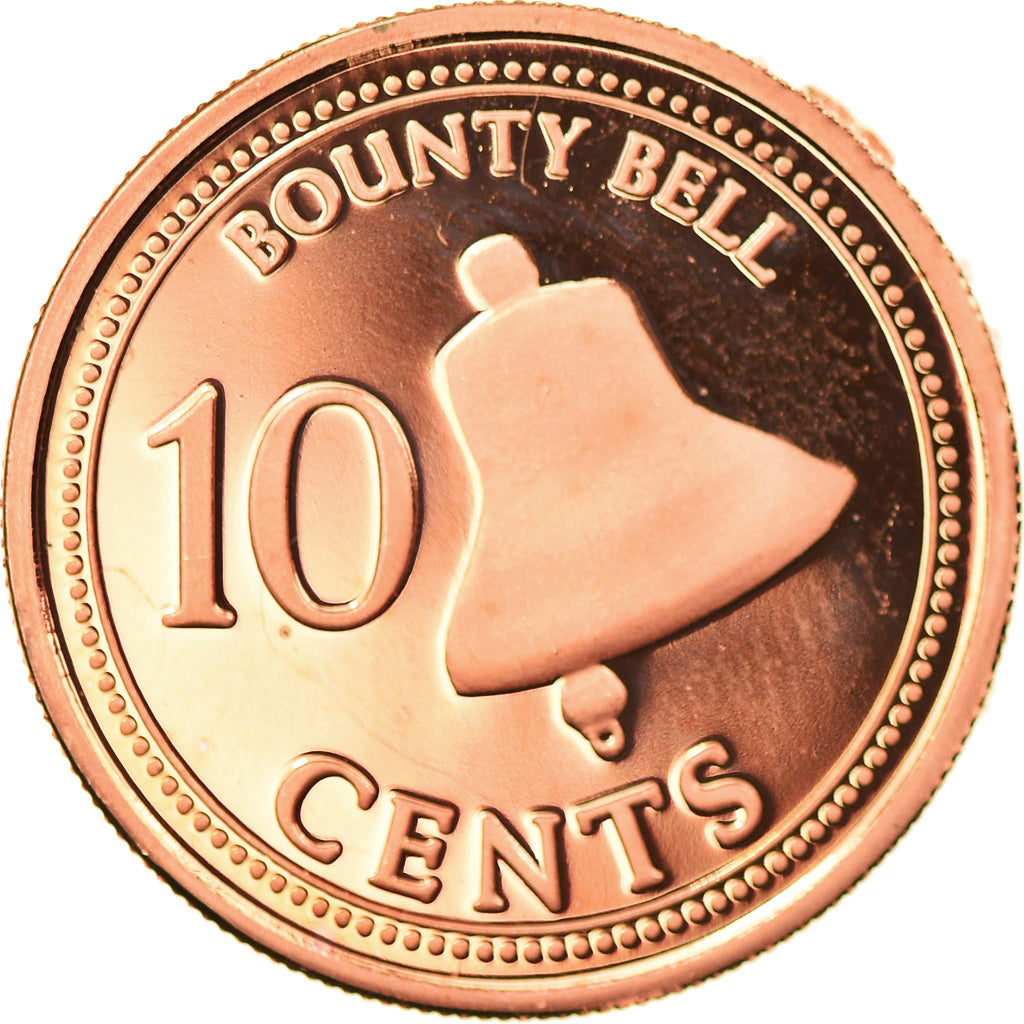 Moneta, PITCAIRN ISLANDS, Elizabeth II, 10 Cents, 2010, New Zealand, FDC, Copper