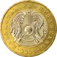 Moneta, Kazachstan, 100 Tenge, 2002, Kazakhstan Mint, MS(63), Bimetaliczny