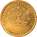 Munten, Tajikistan, 20 Drams, 2001, St. Petersburg, PR, Brass Clad Steel, KM:4.1