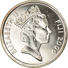 Moneda, Fiji, Elizabeth II, 5 Cents, 2006, SC, Níquel chapado en acero, KM:51a