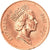 Coin, Fiji, Elizabeth II, 2 Cents, 2001, AU(50-53), Copper Plated Zinc, KM:50a