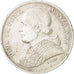 ITALIAN STATES,PAPAL STATES, Pius IX,5 Lire,1870, Roma,EF(40-45),Silver,KM 1385
