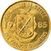 Coin, Guinea, 10 Francs, 1985, MS(63), Brass Clad Steel, KM:52