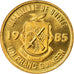 Coin, Guinea, Franc, 1985, MS(63), Brass Clad Steel, KM:56