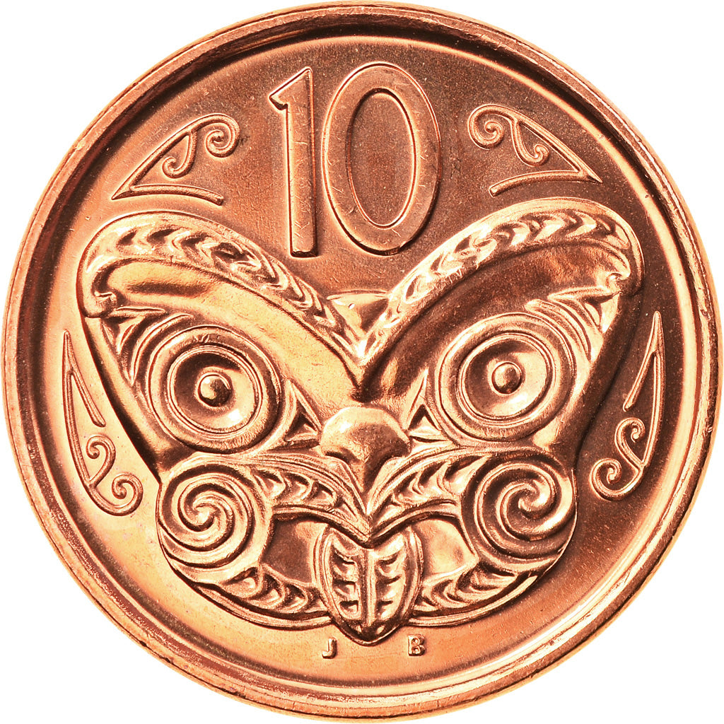 Munten, Nieuw Zeeland, Elizabeth II, 10 Cents, 2006, UNC-, Copper Plated Steel