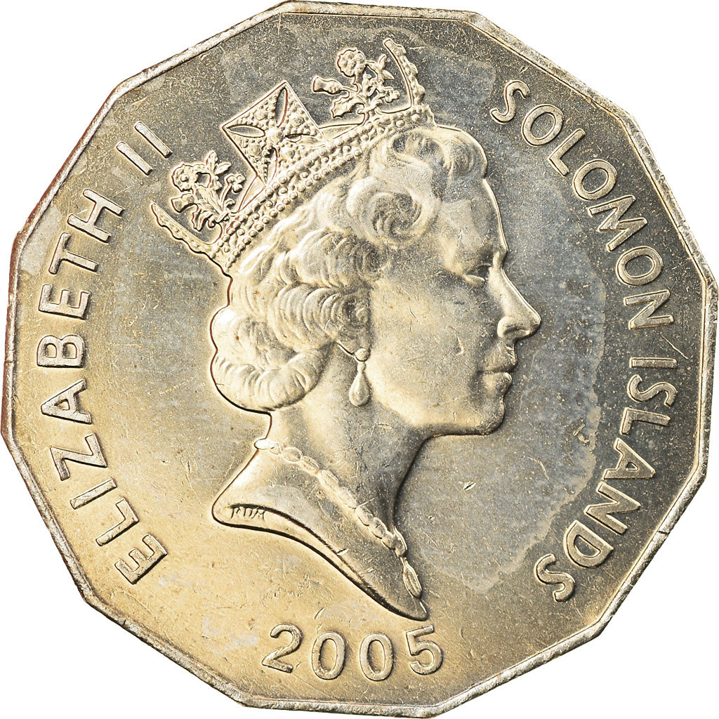 Coin, Solomon Islands, Elizabeth II, 50 Cents, 2005, MS(63), Copper-nickel