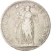 États italiens, PIEDMONT REPUBLIC, 5 Francs, 1801, TB+, Argent, KM:4