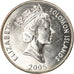 Moneda, Islas Salomón, Elizabeth II, 20 Cents, 2005, MBC+, Níquel chapado en