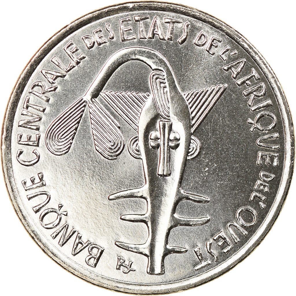Moneta, Stati dell'Africa occidentale, 100 Francs, 2005, SPL, Nichel, KM:4