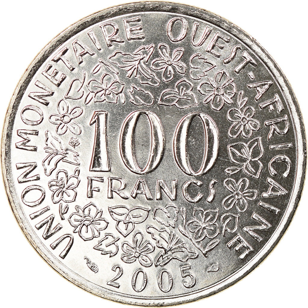 Moneta, Stati dell'Africa occidentale, 100 Francs, 2005, SPL, Nichel, KM:4