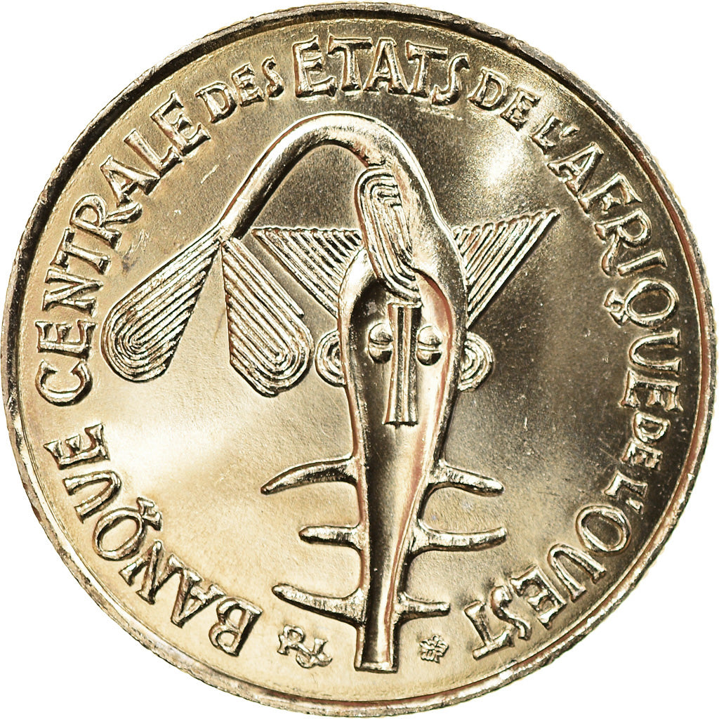 Coin, West African States, 50 Francs, 2005, MS(63), Copper-nickel, KM:6