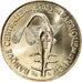 Coin, West African States, 50 Francs, 2005, MS(63), Copper-nickel, KM:6