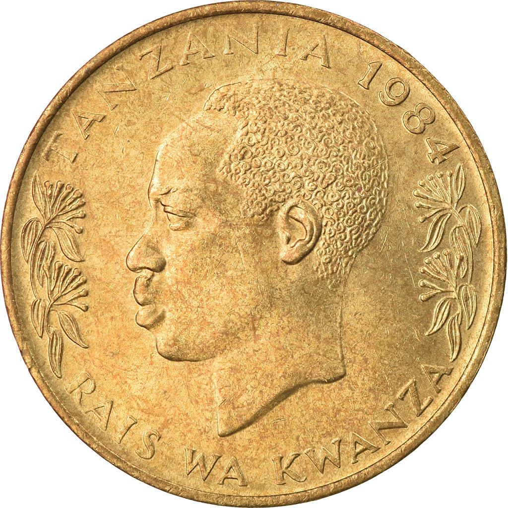 Coin, Tanzania, 20 Senti, 1984, AU(50-53), Nickel-brass, KM:2
