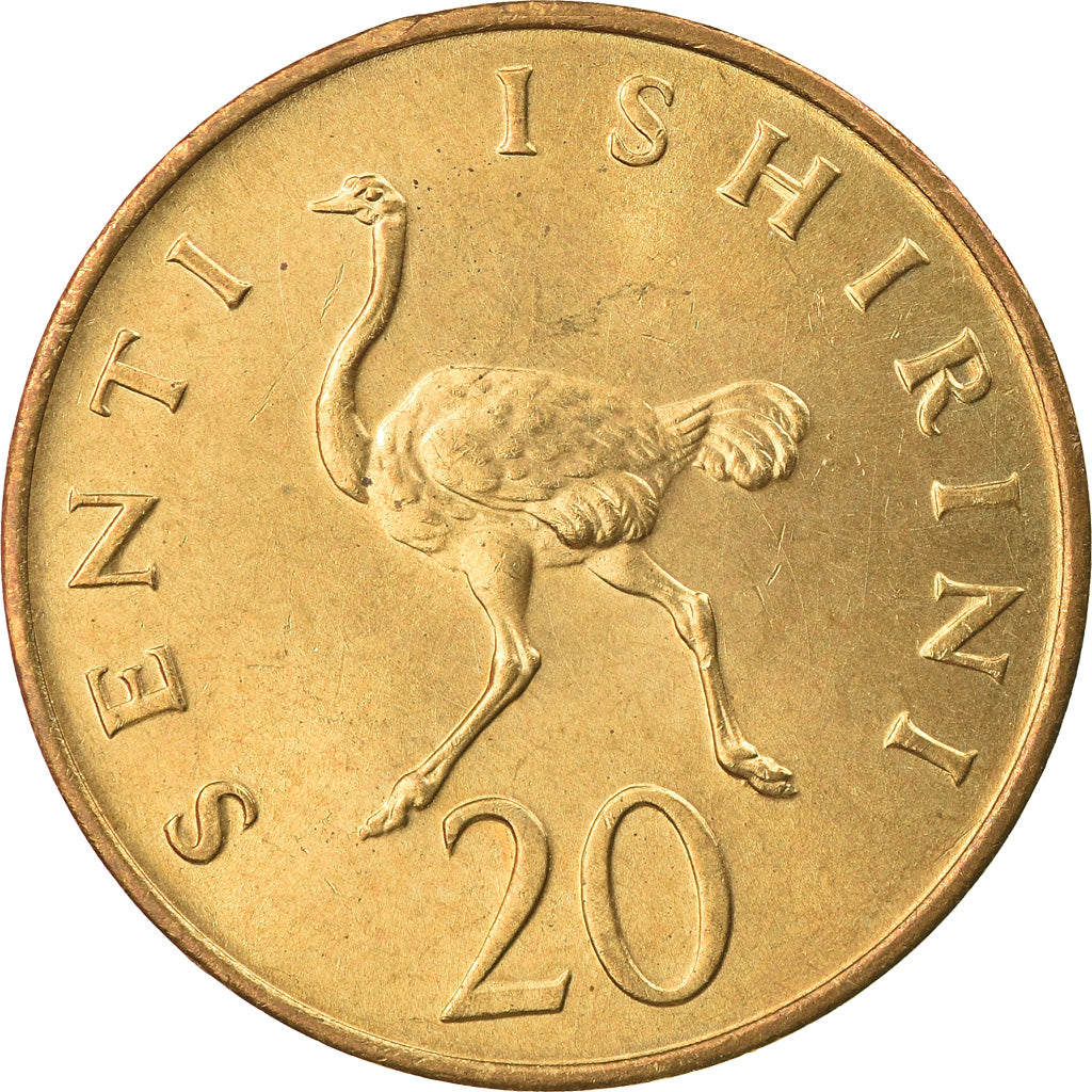 Coin, Tanzania, 20 Senti, 1984, AU(50-53), Nickel-brass, KM:2