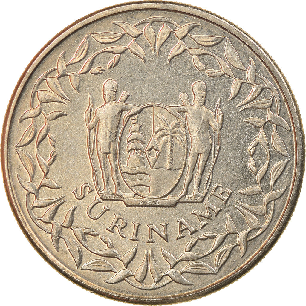 Moneda, Surinam, 100 Cents, 1989, SC, Cobre - níquel, KM:23