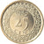 Münze, Surinam, 25 Cents, 1989, UNZ, Nickel plated steel, KM:14A