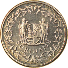 Coin, Surinam, 10 Cents, 1989, MS(63), Nickel plated steel, KM:13a