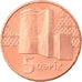 Coin, Azerbaijan, 5 Qapik, Undated (2006), MS(63), Copper Plated Steel, KM:41