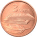 Monnaie, Azerbaïdjan, 3 Qapik, Undated (2006), TTB+, Copper Plated Steel, KM:40