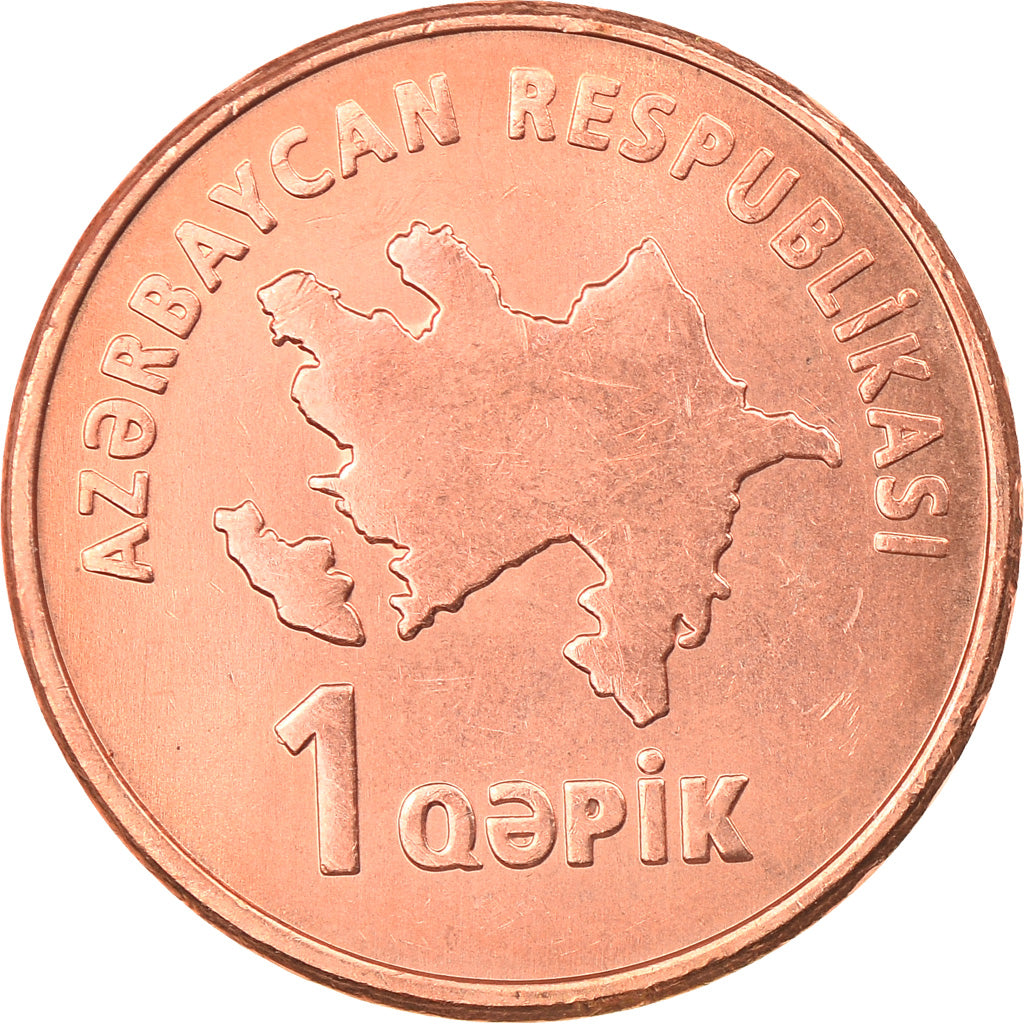 Coin, Azerbaijan, Qapik, Undated (2006), MS(63), Copper Plated Steel, KM:39