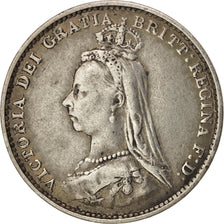 Great Britain, Victoria, 3 Pence, 1888, AU(50-53), Silver, KM:758