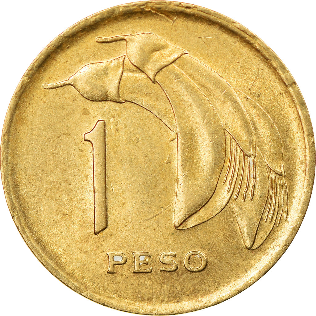 Coin, Uruguay, Peso, 1968, Santiago, AU(50-53), Nickel-brass, KM:49