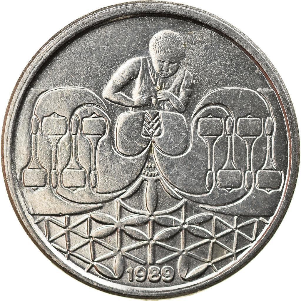 Munten, Brazilië, 50 Centavos, 1989, UNC-, Stainless Steel, KM:614