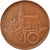 Münze, Tschechische Republik, 10 Korun, 1994, S+, Copper Plated Steel, KM:4