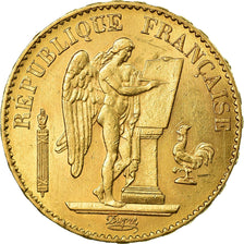Coin, France, Génie, 20 Francs, 1886, Paris, AU(50-53), Gold, KM:825