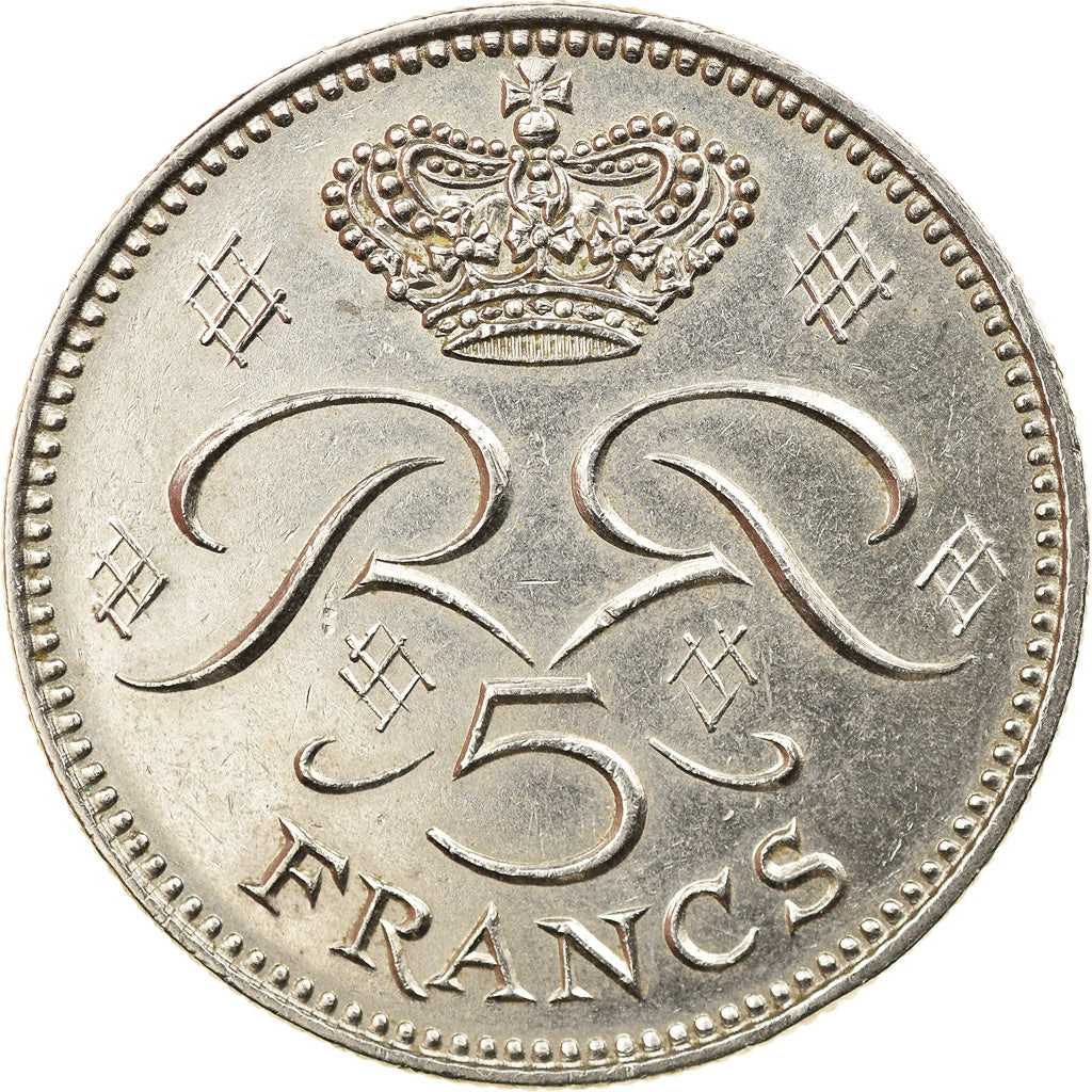 Coin, Monaco, Rainier III, 5 Francs, 1971, EF(40-45), Copper-nickel, KM:150