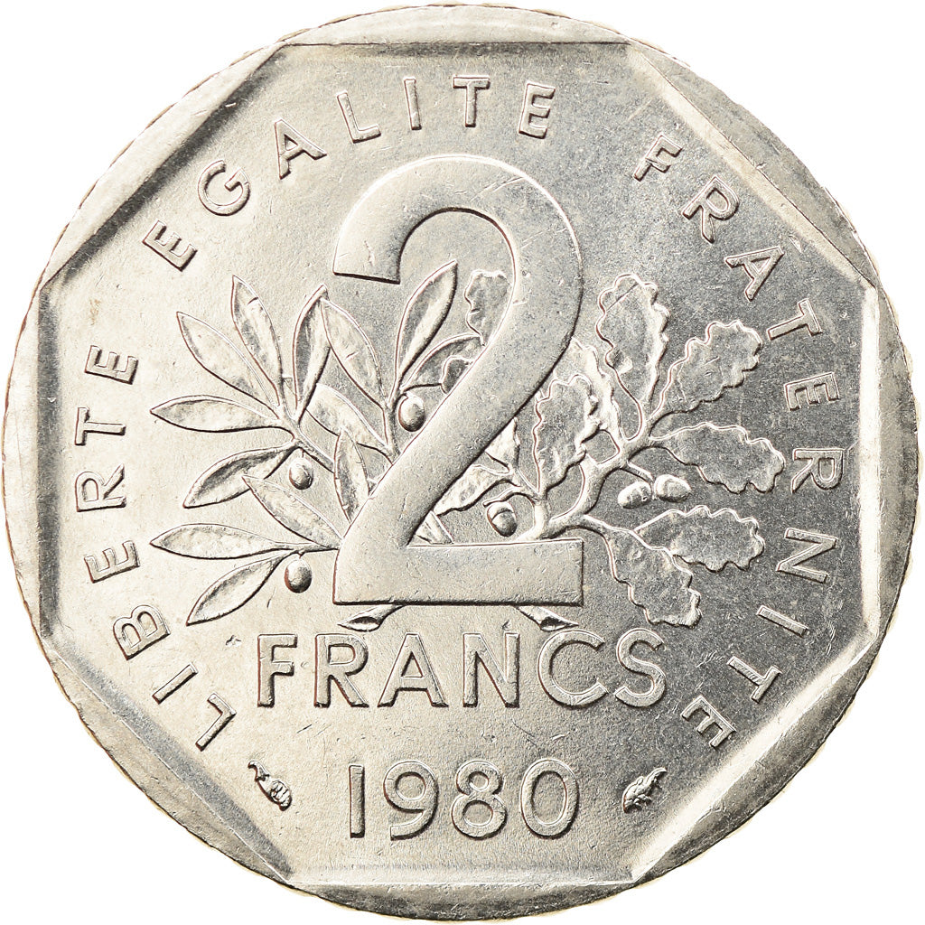 Monnaie, France, Semeuse, 2 Francs, 1980, TTB+, Nickel, Gadoury:547, KM:942.1