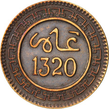 Maroc, 'Abd al-Aziz, 2 Mazunas, 1902, TTB, Bronze, KM:15.1