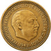 Coin, Spain, Francisco Franco, caudillo, Peseta, 1949, EF(40-45)